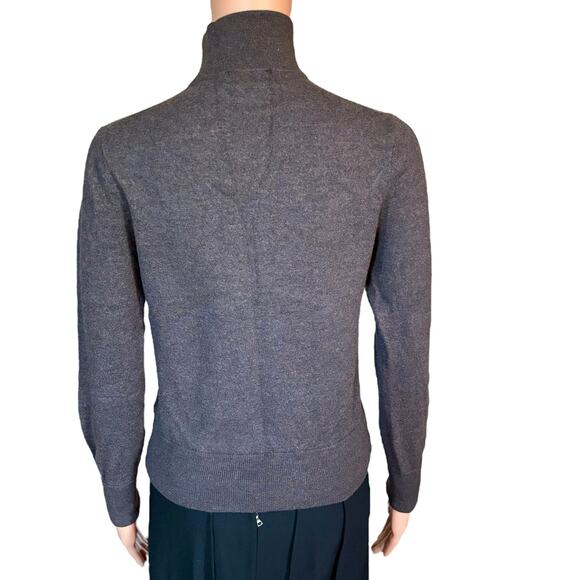 Brooks Brothers Size S Brown 100% Saxxon Wool Pullover 1/4 Zip Sweater - Picture 5 of 5